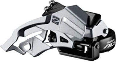 SHIMANO Acera FD-M3000 Umwerfer 3x9-fach Silber/schwarz Ausführung 66-69° Kettenstrebenwinkel 2016 Mountainbike