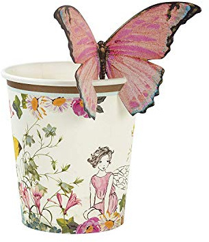 Talking Tables Tea Party Paper Butterfly, Fairy Cups PK12, Pack of 12, Height 20cm, 7