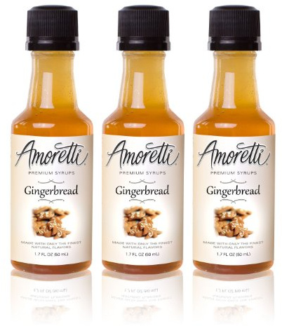 Amoretti Premium Gingerbread Syrups 50ml 3 Pack