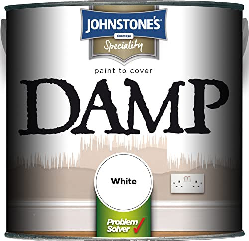 Johnstone's Paint to Cover Damp - White 2.5L