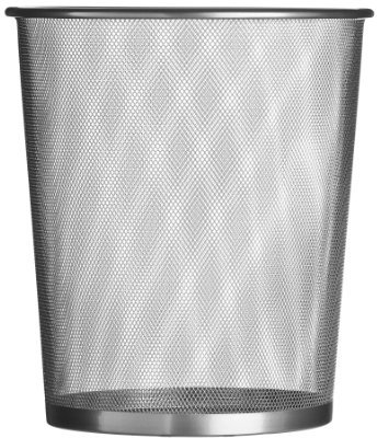 Premier Housewares Large Mesh Waste Paper Bin, 35 x 30 x 30 cm - Silver