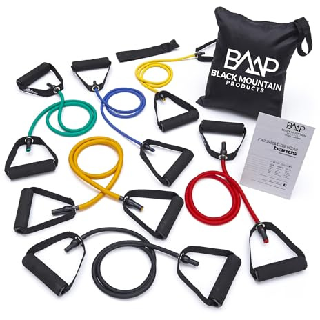 Black Mountain Products New Strong Man Set of 6 Resistance Bands