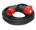 CEE Starkstromkabel 5m 32A CEE-Verlängerung H07RN-F 5x4mm² | mit Stecker und Kupplung aus dem Hause PCE