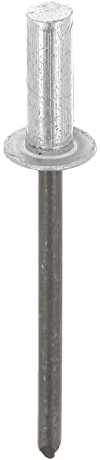 Restagraf - Rivet Étanche Aluminium & Tige Acier - Compatible avec Fiat - Diamètre 4,8 mm - Longueur 12,5 mm - Réf. 4161 - Boîte de 500