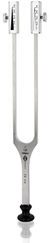 Stimmgabel Rydel Seiffer C128/64 Hz mit abnehmbaren Dämpfern und Fuß