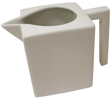 LECHERA ASA CUADRADA MING 320ML PORCELANA BLANCO