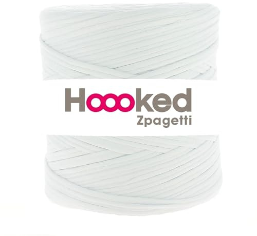 Hoooked Zpagetti Textilgarn 120 m Rolle Wahl (weiß)