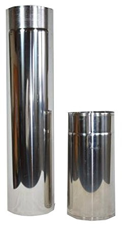Tubo di fumo per tubi stufa in acciaio inox – Tubo 1,00 m 120 Ø