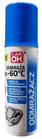 DomoDomo Descongelante para cerraduras con silicona -60 °C, 50 ml, efecto rápido, spray anticongelante para cerraduras de coche