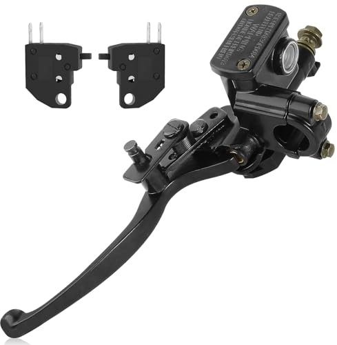 QAZAKY 7/8inch Left Handlebar Hydraulic Brake Master Cylinder Lever Pump for ATV Quad Moped Pit Dirt Bike Kids Motorcycle 50cc 70cc 90cc 110cc 125cc 150c 200cc 250cc GY6 22mm Taotao Kazuma Sunl Roketa