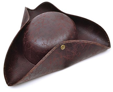 Bristol Novelty BH558 Dreispitzmütze, braun im antiken Look, Einheitsgröße