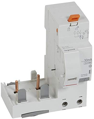 Bloc différentiel adaptable DX3 2P 230V~ à 400V~ - 63A - typeF 30mA - pour disj 1,5 module/pôle