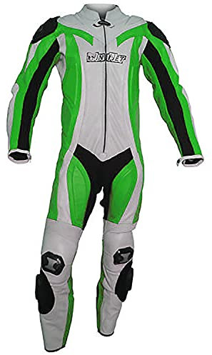 WinNet Tuta da Moto Racing in Vera Pelle Omologata C.E.