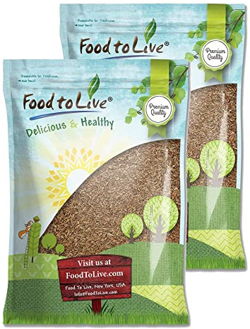 Food to Live- Whole Cumin Seeds, 12 Pound Jeera Seeds, Vegan, Kosher, Bulk Fragrant Spice. High in Iron, Magnesium, Fiber. Pairs Well with Mexican, Middle Eastern, and Indian Dishes.