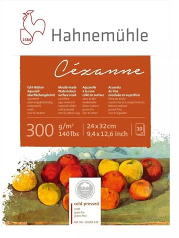 Aquarellblock Cézanne matt 300g/m², 24x32cm, 10Blatt