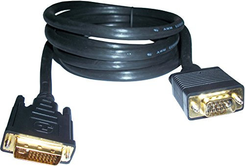 Adaptador DVI a VGA 3GO CDVIVGA Negro 2 m