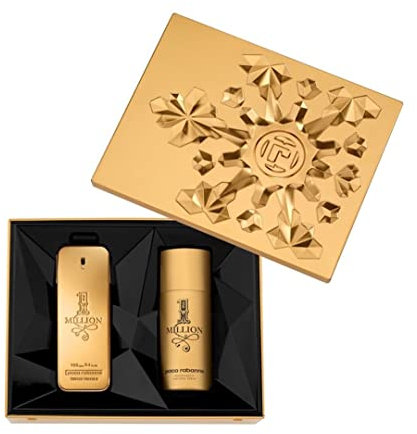 Paco Rabanne One Million Set homme/ men, Eau de Toilette Vaporisateur/ Spray 100 ml, Deodorant Spray 150 ml, 1er Pack (1 x 0,95 kg)