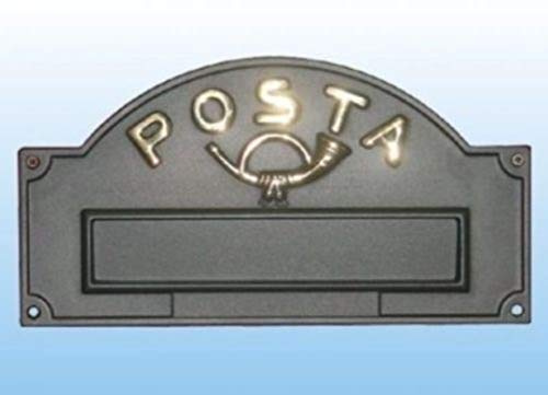 Cast buzón placa de hierro antigua A3 / GH