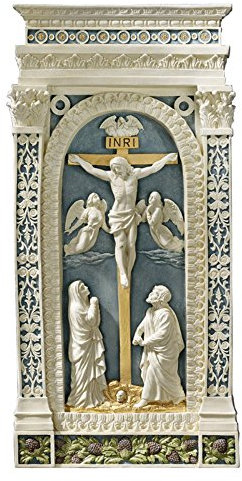 Design Toscano EU33782 Crucifixion (1521) Wall Sculpture, Blue