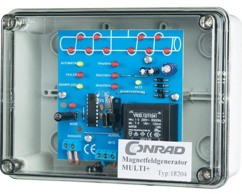 No Name PL MultiPlus Magnetfeldgenerator, 5 m³/h, 1,2 W mit automatischer Frequenzumschaltung und LED-Betriebssteuerung