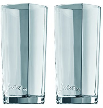 Jura 69001 Latte-macchiato-Gläser 2-er Set, circa 15 cm, Braun