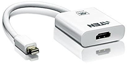 Aten Mini DisplayPort/HDMI Mini DisplayPort HDMI Macho Blanco Cable Interfaz/Género Adaptador – Interfaz de Cable/Adaptador de Género (Mini DisplayPort Macho, HDMI, Color Blanco)