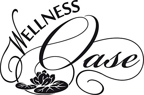 GRAZDesign Wandtattoo Bad Wellnessoase, Wandaufkleber Badezimmer Wand Aufkleber - 60x40cm / 070 schwarz
