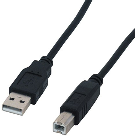 MCL MC922ABE-2M/N 1,80 m kompatibel USB 2.0 A till B-kontaktkabel – svart