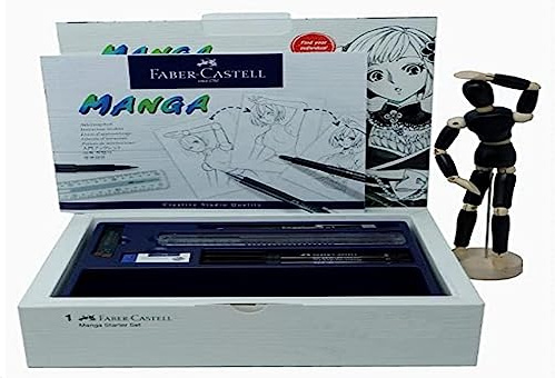 Faber-Castell 167136 - Manga Starter Set Artistpen, Farbe