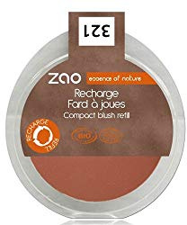 Zao Makeup, Recharge Fard à Joues Compact / 9 Gr - Couleur : Brun Orange n°321