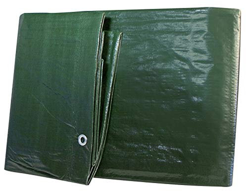 Windhager Schutzplane Telone Protettivo Medium in Legno, Multiuso, per Esterni, grammatura 100 g/m², 3 x 4 m, 07031 Giardino, Verde