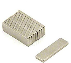 N42 Neodymium Magnet for Arts, Crafts, Model Making, DIY, Hobbies, Office, Fridge and Home - 20mm x 6mm x 1.5mm thick - 1.6kg Pull - Pack of 10