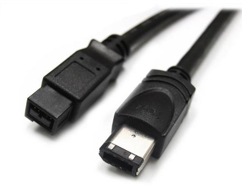 World of Data 1.8m Firewire 800/400 Cable | 9-Pin Male to 6-pin Male Lead IEEE 1394