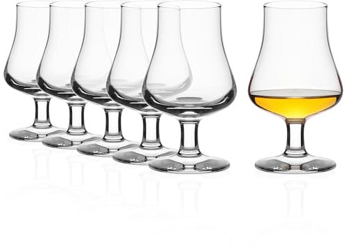 Stölzle Lausitz Nosing - Set di 6 bicchieri da whisky, 194 ml, senza piombo, vetro scotch di alta qualità, lavabile in lavastoviglie, bicchieri unici per l'occasione speciale