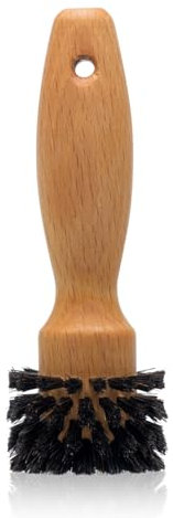 SAUBA Steckdosenbürste Bosco | Reinigungsbürste aus Holz mit Rosshaar | für Schuko-Steckdose Typ C,F,K | Steckdosenreiniger Bürste aus natürlichen Materialien