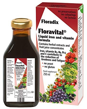 (2 Pack) - Floradix - Floravital Yeast And Gluten Fr | 250ml | 2 PACK BUNDLE