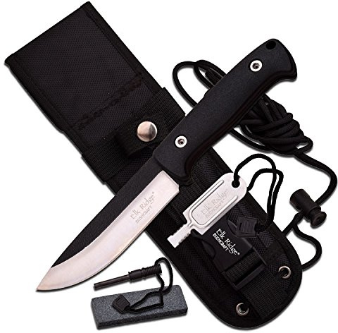 Elk Ridge Erwachsene Taschenmesser ER-555BK, Mehrfarbig, M, ER-555BK