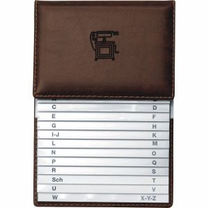 Veloflex Telefonregister (Schuppen) 155x225mm braun