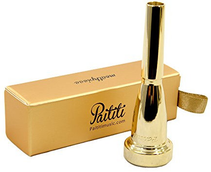 Paititi Mundstück für Trompete Bb 3C, vergoldet, satter Ton