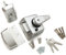 ERA 1830-35-1 40mm Maximum Security BS Nightlatch with Satin Chrome Body, Gray
