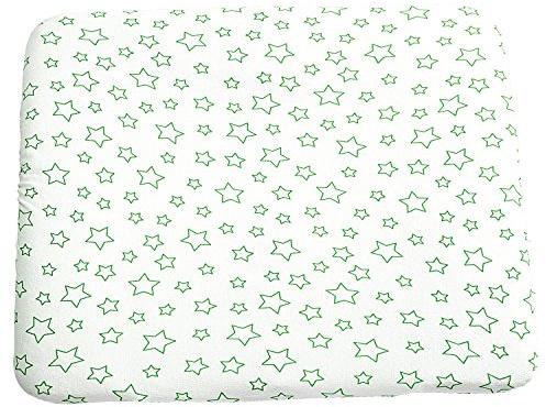 Odenwälder 026012 Wickelauflagenbezug Sterne 75x85, Farbe:limettengrün