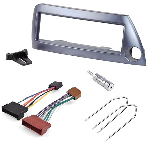 Sound Way Kit Montaggio Adattatore Autoradio, Mascherina 1 DIN Compatibile con Ford KA 1996-2008 Blu Azzurra