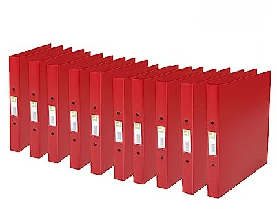 Q-Connect 25mm 2 Ring Binder Polypropylene A4 Red (Pack of 10) KF02008