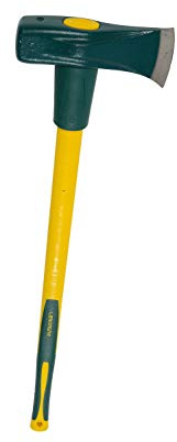 Leborgne, Hache Merlin Éclateur, Manche Novamax avec Pare Faux-Coups, Outil de Jardinage Idéal pour Ébrancher et Fendre le Bois, Résistant et Ergonomique, Taille Parfaite pour un Usage Intensif