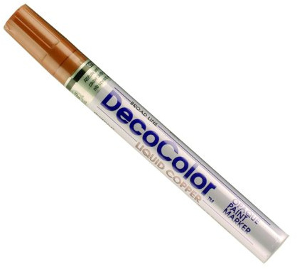 UCHIDA 300-C-CPR Marvy Deco Color Broad Point Paint Marker, Copper
