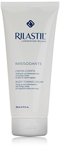 Rilastil Rassodante Crema Corpo, Trattamento Idratante e Rassodante, Contrasta il Rilassamento Cutaneo, per Massaggi Prolungati, con Ginkgo Biloba, Senza Profumo, Confezione da 200 ml