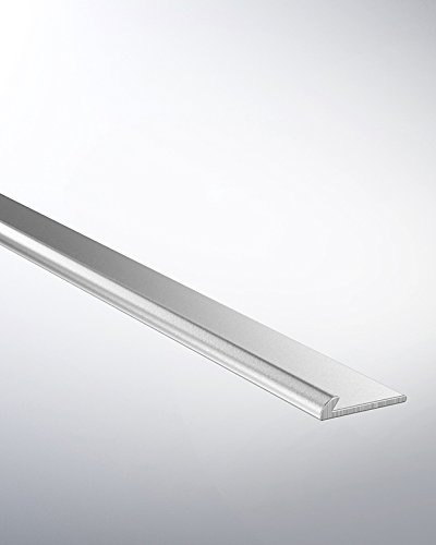 Hometrend Abschlussprofil 2,5 mm gebohrt Alu silber 250 cm