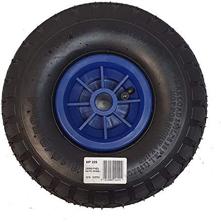Maypole 260 mm Replacement Pneumatic Rubber/Plastic Wheel For Jockey Wheels Tyre Width 70 mm, Diameter 260 mm, 136 kg Max, Static Load