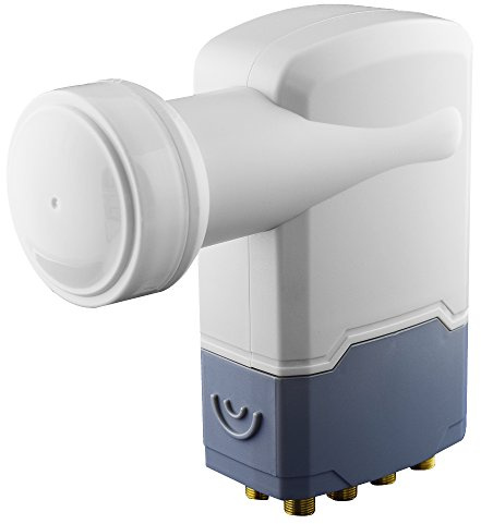 Universal LNB récepteur satellite numérique avec 8 Fiche F pour raccordement direct de 8sat Récepteurs/Convient pour SD HD FullHD 3D 4 K UHD/Blanc