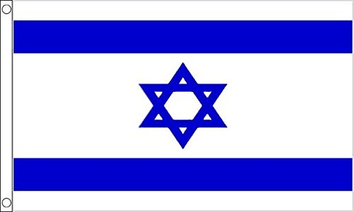 Flag Wholesaler Israel Bandera, Unisex, Multicolor, Large